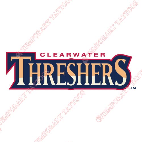 Clearwater Threshers Customize Temporary Tattoos Stickers NO.7889